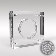 Crown 38.61mm Royal Mint Coin Acrylic Coin Display Case Holder