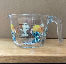 Kitchen Glass Measuring Jug With Handle Disney Lilo and Stitch Brand New George