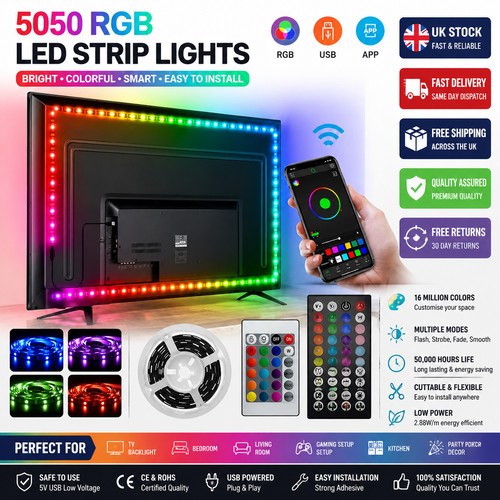 Led strip lights usb - usb, 5050