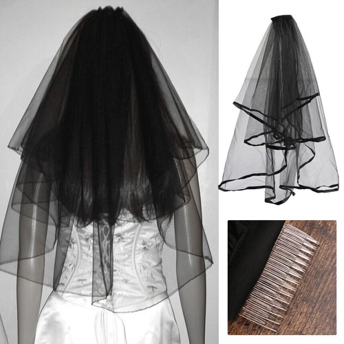 Black wedding gothic halloween - black,