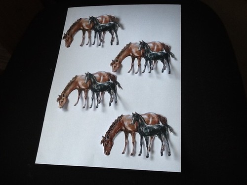 Tattered lace horse and -  horse,