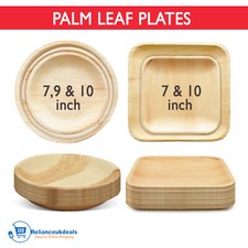 25x Palm Leaf Plates Square