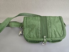 Kipling Crossbody Shoulder Bag Green Chilly H  - With Silver Monkey Charm