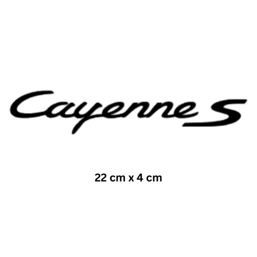 Premium cayenne rear badge - s,
