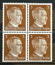1941 German 4 Stamps Block -