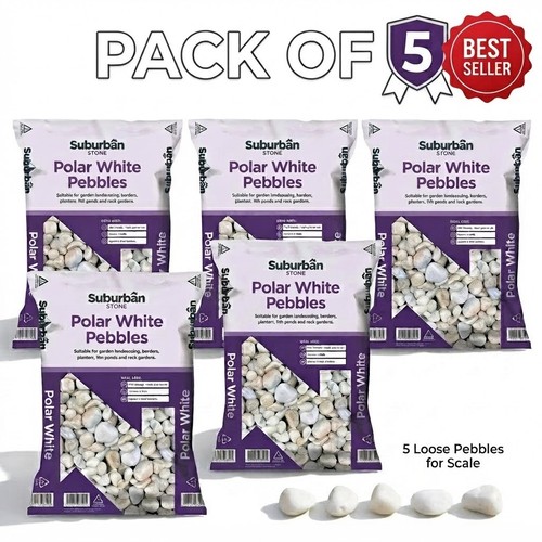 100kg polar white pebbles - polar,