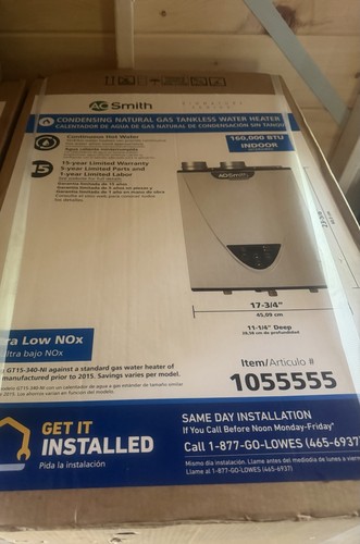 Smith tankless natural - tankless, gas