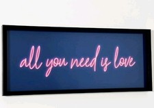 All You Need Is Love Neon Wall