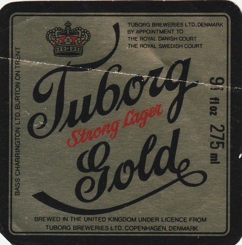 Beer bottle label tuborg - bottle,