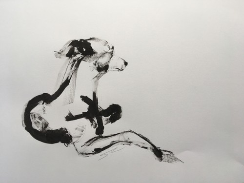 Original signed ink sketch - signed,