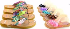Women's Multi Color Jelly Flip