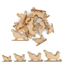 Sleigh MDF Craft Shapes Wooden