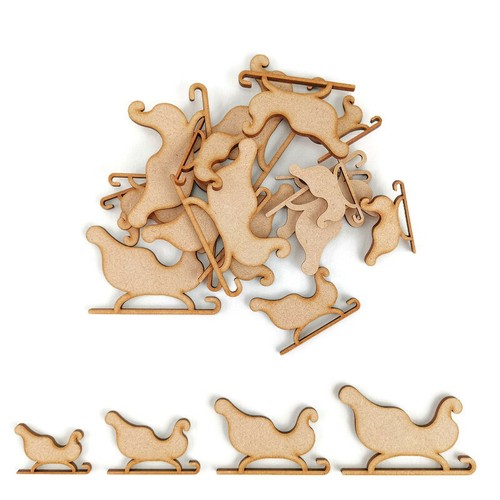 Sleigh mdf craft shapes - craft,