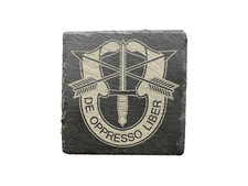 Special Forces Gear - Insignia Slate Coasters - SET OF 4, SF, Green Beret