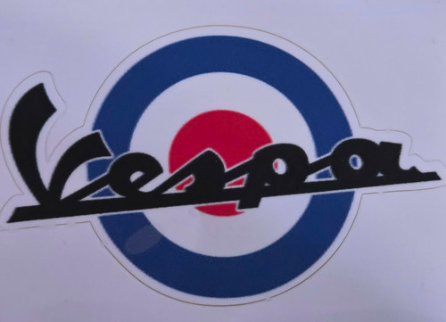 Vespa blue sticker 7cm x - sticker,
