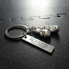 Boxing Glove Keyring, Ideal Gift for Boxing Fans & Sports Lovers, Personalised 