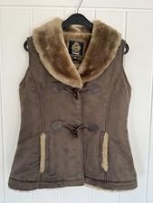 Toggi Women’s Brown Faux Suede Toggle Up Gilet 8