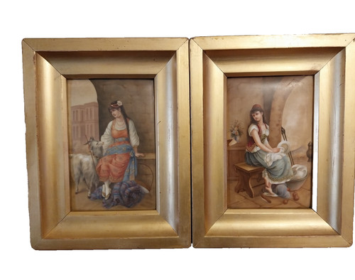 Pair victorian vienna - of,