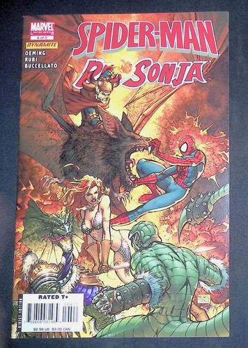 Spider man red sonja marvel - red,