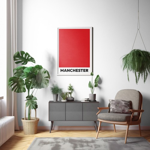 Manchester wall art - wall, custom
