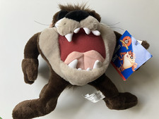 Looney Toons Taz Tazmanian Devil Plush Soft Toy 10” Play by play 2000 with tag