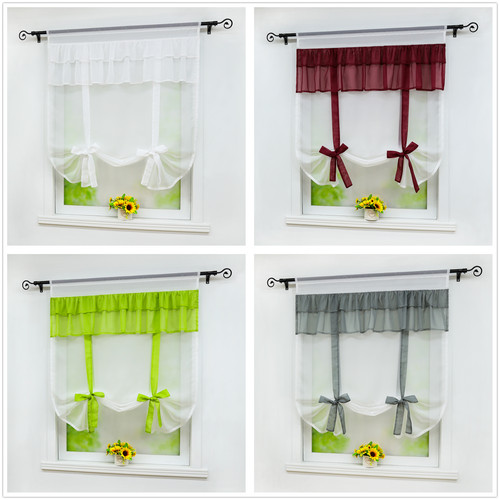 Roman blind net curtains - roman,