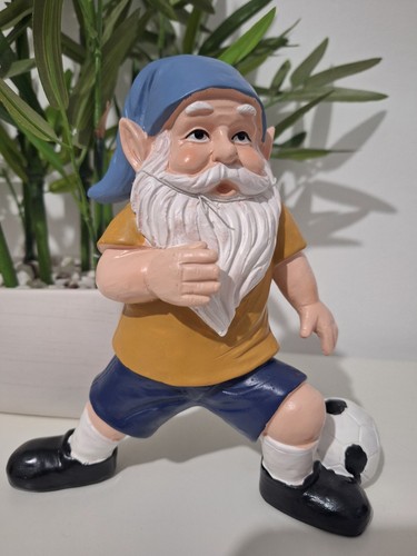 Garden gnome football yellow - gnome,