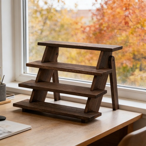 Tier wooden display stand - display,
