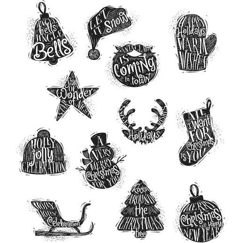 Tim holtz cling - rubber, stamps