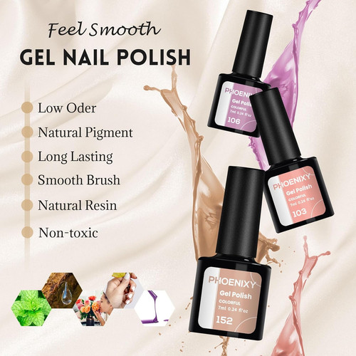 Gel nail polish set with - nail,