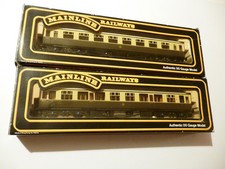 Lot x 2 Mainline Railways Collett 60’ All 3rd Coach G.W.R. Livery 937124 Boxed