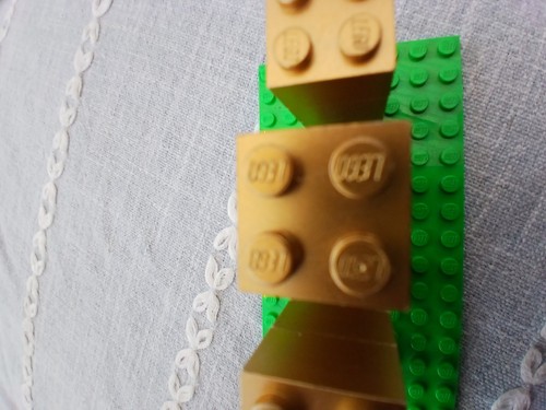 Lego metallic gold brick 2 - brick,