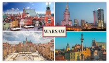 Warsaw Poland Fridge Magnet