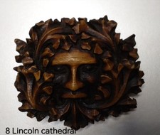 Lincoln Cathedral Green Man Resin Plaque . Made In England,by Oak Apple Designs
