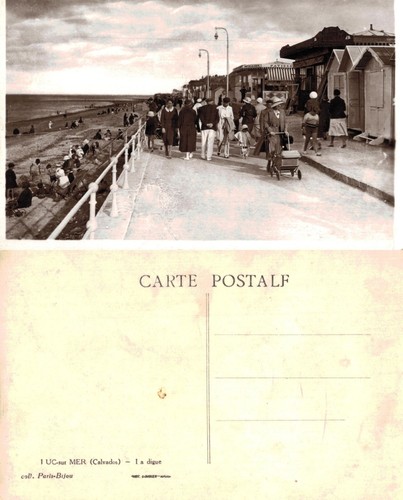 Vintage postcard luc - postcard, luc-sur-mer