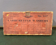 NUBO No. A47 Assorted Fibre Carburettor Washers Gerald Stains Gaskets Vintage