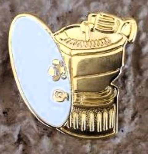 Carbide miners lamp lapel pin - miners,