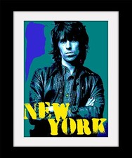 KEITH RICHARDS New York Vintage style Print Mounted or Framed FREE POST ref520