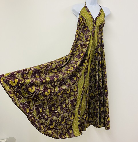 Bohemian dress purple hippie - bohemian,