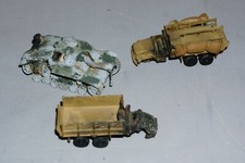 Airfix Model Army military vehicles 3 custom war damaged Bundle 1:64 3in .