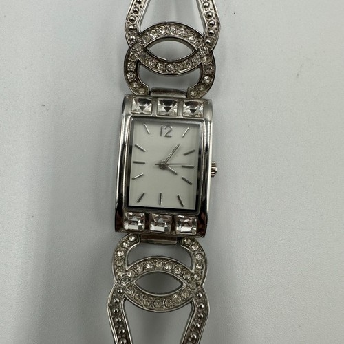Rhinestone watch women silver - rhinestone,