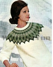Knitting Pattern Womens Retro