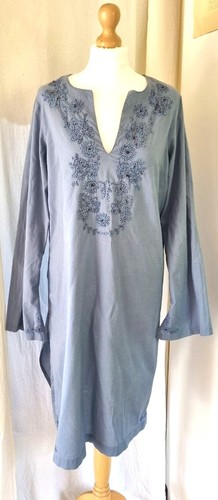 Lindex blue cotton - tunic, eu