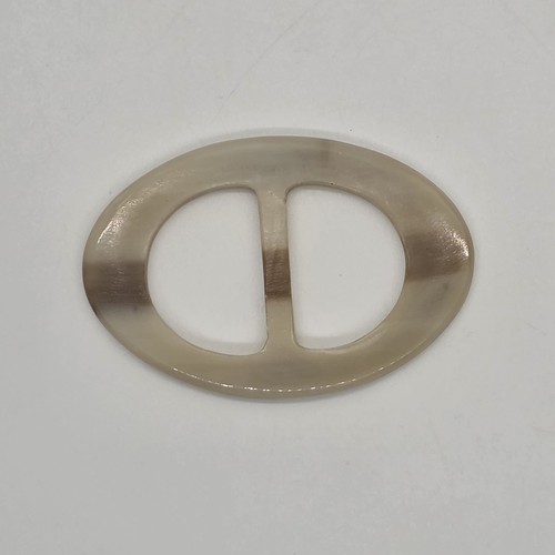 Vintage genuine horn oval - horn,