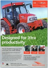 McCormick Tractor CX Xtrashift Farm Vintage Advert 2004