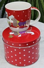 John Lewis Hound Dog Mug - Red/White - BNIT - Christmas -WB15