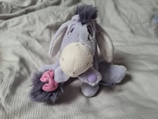 Vintage Disney Soft Plush Toy Eeyore's little moments winnie pooh tail in mouth 