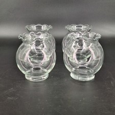 4 Clear Glass Fish Bowl Vase