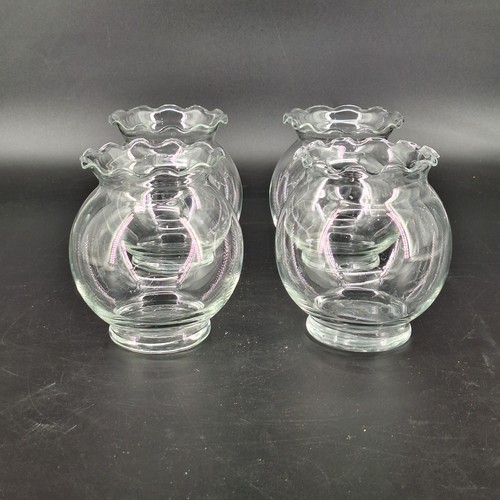 Clear glass fish bowl vase - clear,