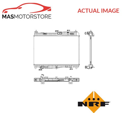 Engine cooling radiator nrf - engine,